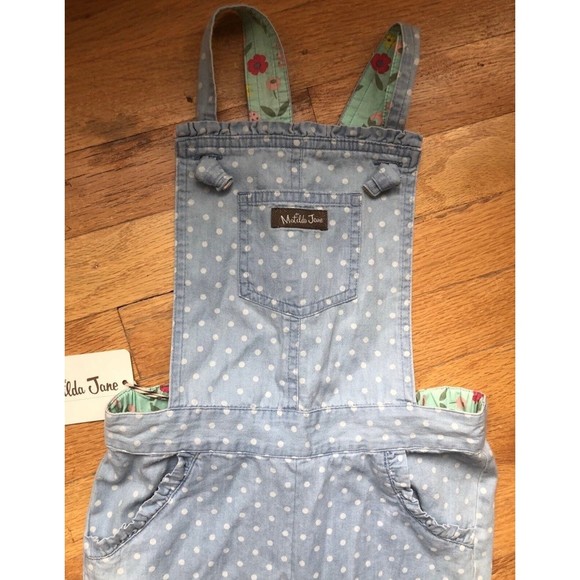 Matilda Jane Size 6 Square Dance Overalls brand new - Picture 2 of 5